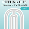 Studio Light Cutting Die Number 0 Essentials 32x56x1mm 1 PC nr.917 (SL-ES-CD917) (DISCONTINUED) Studio Light Cutting Die Number 0 Essentials 32x56x1mm 1 PC nr.917 (SL-ES-CD917) (DISCONTINUED)