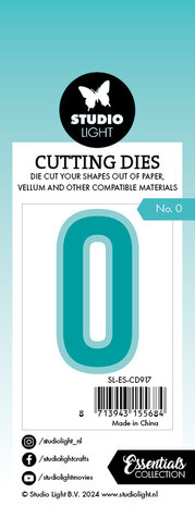 Studio Light Cutting Die Number 0 Essentials 32x56x1mm 1 PC nr.917 (SL-ES-CD917) (DISCONTINUED) Studio Light Cutting Die Number 0 Essentials 32x56x1mm 1 PC nr.917 (SL-ES-CD917) (DISCONTINUED)
