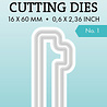 Studio Light Cutting Die Number 1 Essentials 32x56x1mm 1 PC nr.918 (SL-ES-CD918) (DISCONTINUED) Studio Light Cutting Die Number 1 Essentials 32x56x1mm 1 PC nr.918 (SL-ES-CD918) (DISCONTINUED)