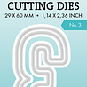 Studio Light Cutting Die Number 3 Essentials 32x56x1mm 1 PC nr.920 (SL-ES-CD920) (DISCONTINUED) Studio Light Cutting Die Number 3 Essentials 32x56x1mm 1 PC nr.920 (SL-ES-CD920) (DISCONTINUED)