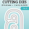 Studio Light Cutting Die Number 6 Essentials 32x56x1mm 1 PC nr.923 (SL-ES-CD923) (DISCONTINUED) Studio Light Cutting Die Number 6 Essentials 32x56x1mm 1 PC nr.923 (SL-ES-CD923) (DISCONTINUED)