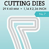 Studio Light Cutting Die Number 7 Essentials 32x56x1mm 1 PC nr.924 (SL-ES-CD924) (DISCONTINUED) Studio Light Cutting Die Number 7 Essentials 32x56x1mm 1 PC nr.924 (SL-ES-CD924) (DISCONTINUED)