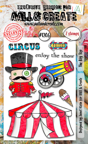 Aall and Create Stamp Set A6 The Big Top (AALL-TP-1206) Aall and Create Stamp Set A6 The Big Top (AALL-TP-1206)