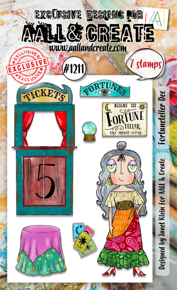Aall and Create Stamp Set A6 Fortuneteller Dee (AALL-TP-1211) Aall and Create Stamp Set A6 Fortuneteller Dee (AALL-TP-1211)