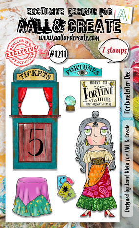 Aall and Create Stamp Set A6 Fortuneteller Dee (AALL-TP-1211) Aall and Create Stamp Set A6 Fortuneteller Dee (AALL-TP-1211)