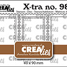Crealies X-tra Dies No. 98 3 Postage Stamps in a Row Vertical (CLXtra98) Crealies X-tra Dies No. 98 3 Postage Stamps in a Row Vertical (CLXtra98)