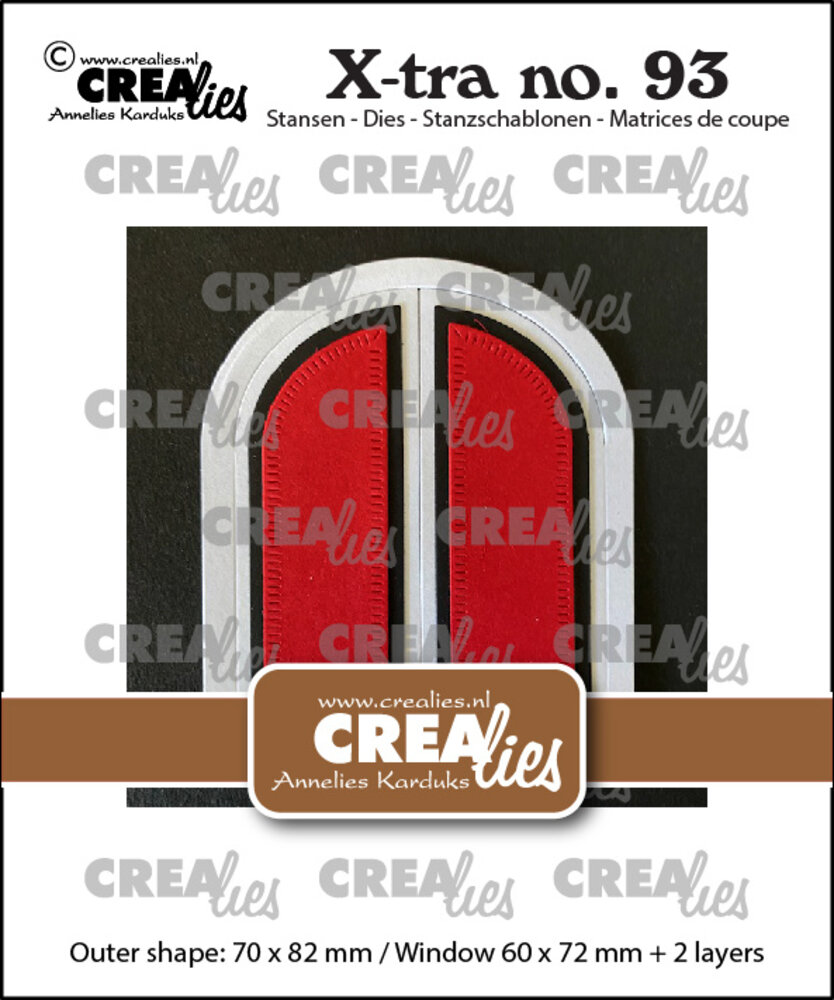 Crealies X-tra Dies No. 93 Arch Window with Shutters (CLXtra93)