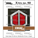 Crealies X-tra Dies No. 92 Hexagon Window with Shutters (CLXtra92)