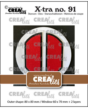 Crealies X-tra Dies No. 91 Circle Window with Shutters (CLXtra91)