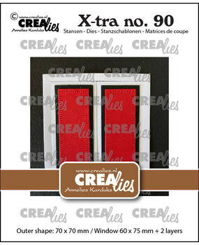 Crealies X-tra Dies No. 90 Square Window with Shutters (CLXtra90)