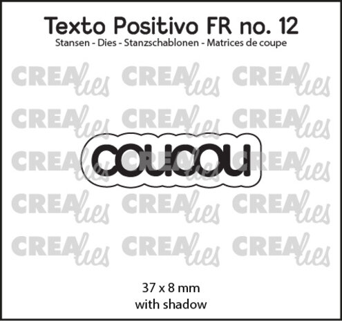 Crealies Texto Positivo Stansen French Coucou (POSFR12)