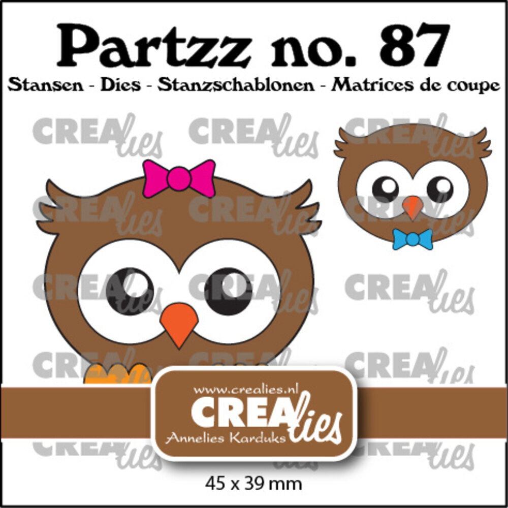 Crealies Partzz Dies No. 87 Owl (CLPartzz87)