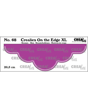 Crealies On the Edge XL Stansen No. 68 20.5 cm Met Kleine Streepjes (CLOTEXL68)