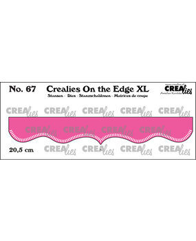 Crealies On the Edge XL Stansen No. 67 20.5 cm Met Kleine Streepjes (CLOTEXL67)