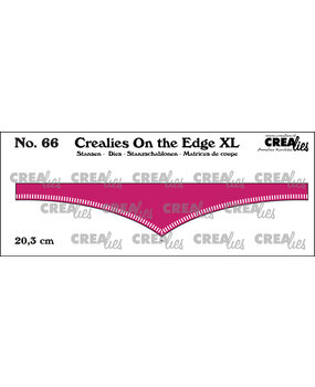 Crealies On the Edge XL Stansen No. 66 20.3 cm Met Kleine Streepjes (CLOTEXL66)