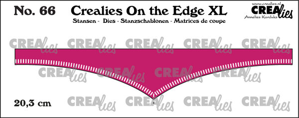 Crealies On the Edge XL Dies No. 66 20.3 cm with Little Stripes (CLOTEXL66)
