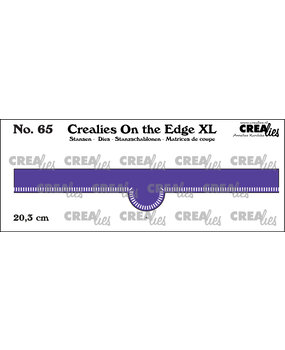 Crealies On the Edge XL Stansen No. 65 20.3 cm Met Kleine Streepjes (CLOTEXL65)