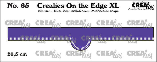 Crealies On the Edge XL Dies No. 65 20.3 cm with Little Stripes (CLOTEXL65)