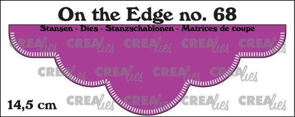 Crealies On the Edge Stansen No. 68 14.5 cm Met Kleine Streepjes (CLOTE68)