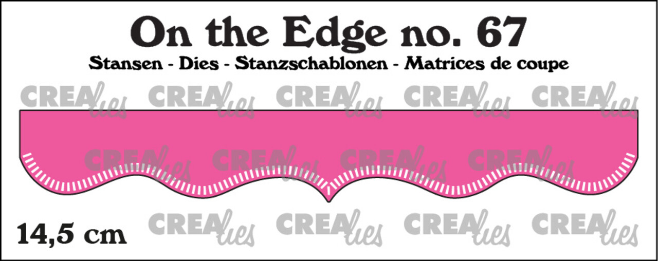 Crealies On the Edge Dies No. 67 14.5 cm with Little Stripes (CLOTE67)