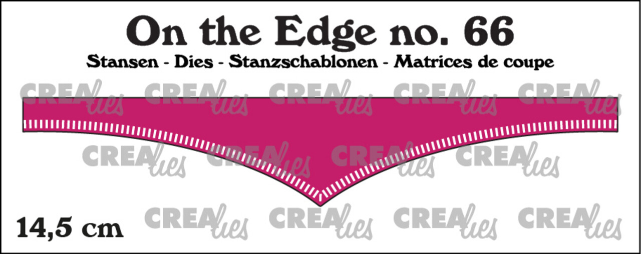 Crealies On the Edge Dies No. 66 14.5 cm with Little Stripes (CLOTE66)