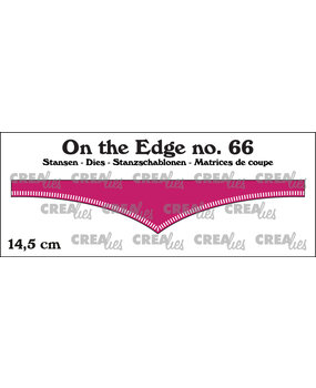 Crealies On the Edge Stansen No. 66 14.5 cm Met Kleine Streepjes (CLOTE66)