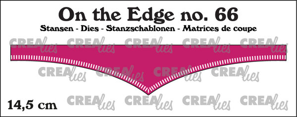 Crealies On the Edge Stansen No. 66 14.5 cm Met Kleine Streepjes (CLOTE66)