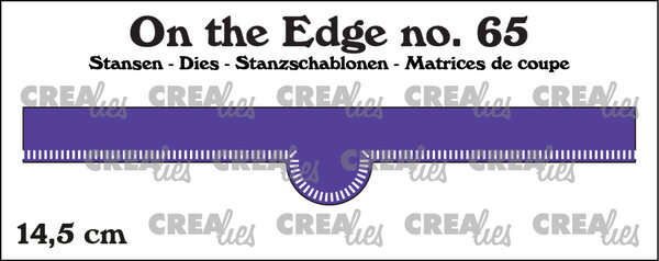 Crealies On the Edge Stansen No. 65 14.5 cm Met Kleine Streepjes (CLOTE65)