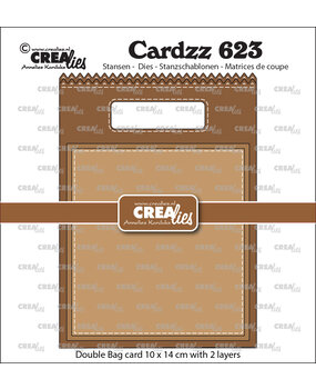 Crealies Cardzz Stansen No. 623 Double Card Tasje (CLCZ623)