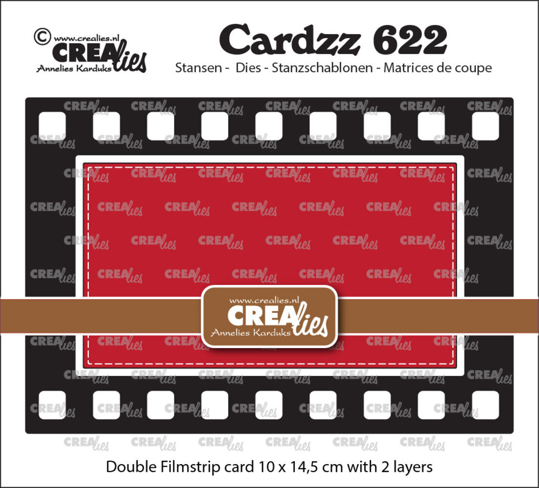 Crealies Cardzz Dies No. 622 Double Card Filmstrip (CLCZ622)