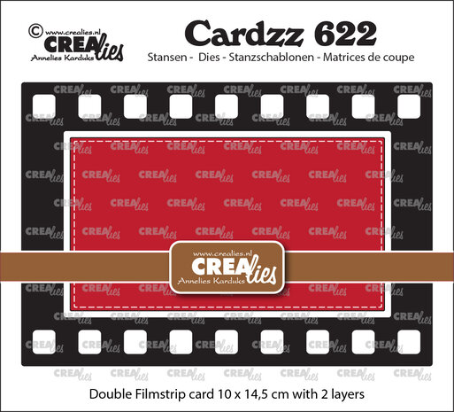 Crealies Cardzz Stansen No. 622 Double Card Filmstrip (CLCZ622)