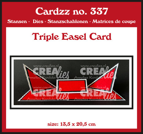 Crealies Cardzz Dies No. 337 Triple Easel Card (CLCZ337)
