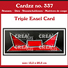 Crealies Cardzz Stansen No. 337 Triple Easel Card (CLCZ337)