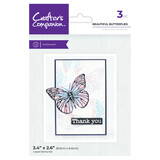 Crafter's Companion Pearl Powder Clear Stamp Beautiful Butterflies (CC-CA-ST-BEBU)