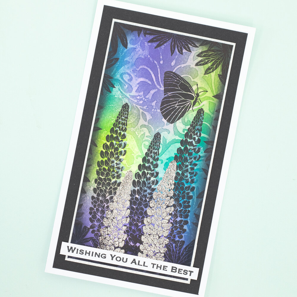 Crafter's Companion Bold Lino Stamps Luscious Lupins (SD-LE-STP-LULU)