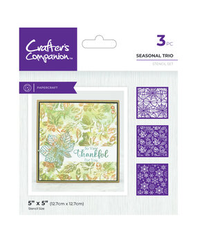Crafter's Companion Pearl Powder Stencils Seasonal Trio (CC-STEN-SETR)