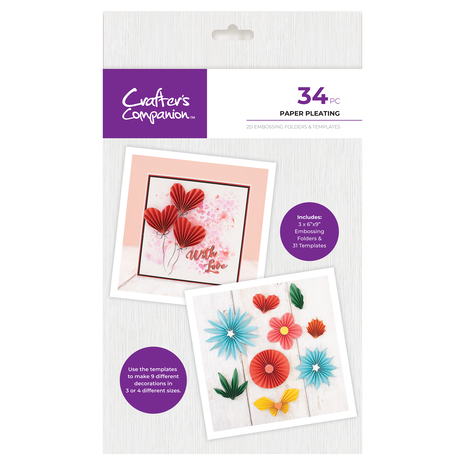 Crafter's Companion Paper Pleater Templates and Embossing Folders (CC-TEMP-EF4-PP) Crafter's Companion Paper Pleater Templates and Embossing Folders (CC-TEMP-EF4-PP)