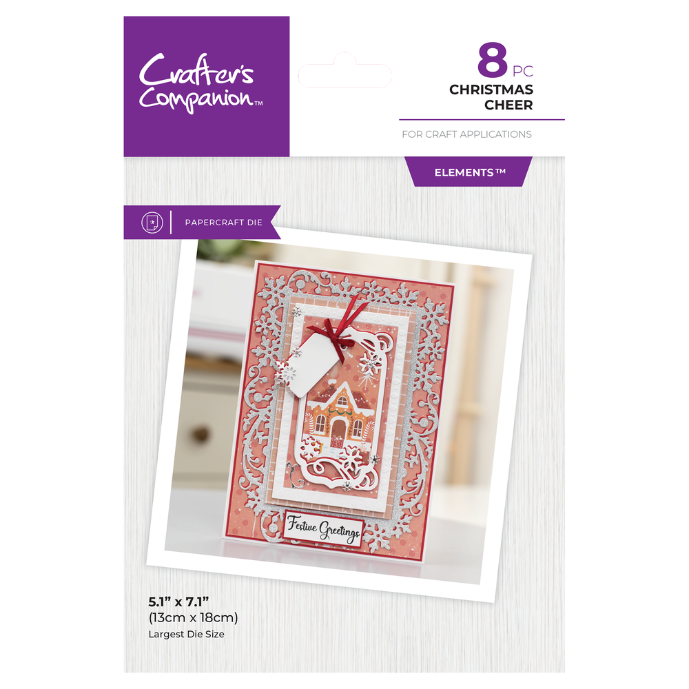 Crafter's Companion Frame Create a Card Dies Christmas Cheer (CC-MD-CAD-CHCH)