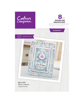 Crafter's Companion Frame Create a Card Dies Sparkling Snowflake (CC-MD-CAD-SPSN)