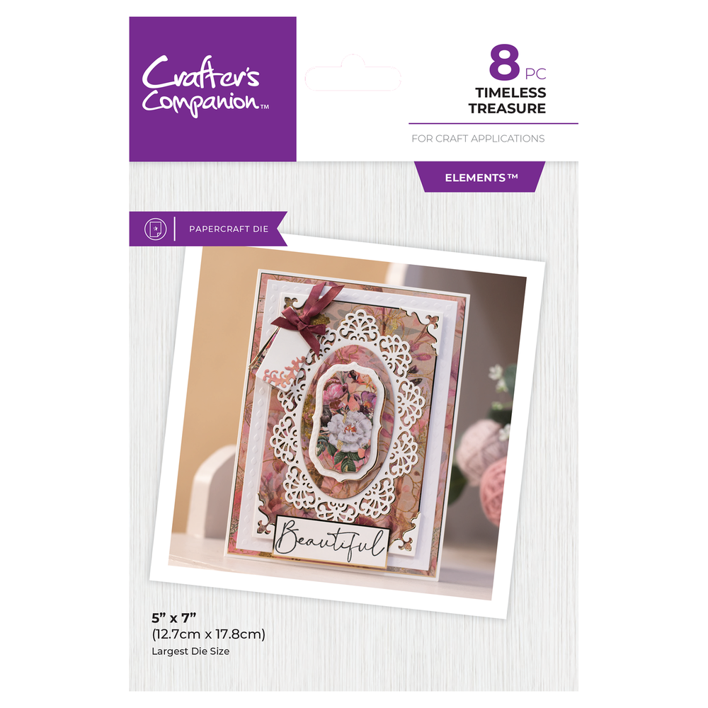 Crafter's Companion Frame Create a Card Dies Timeless Treasure (CC-MD-CAD-TITR)