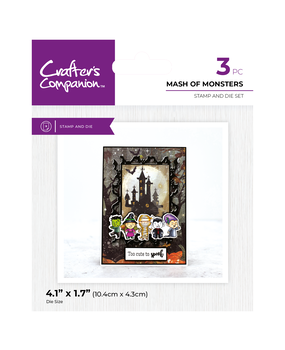 Crafter's Companion Character Embellish Stamp & Die Mash of Monsters (CC-STD-MAS) Crafter's Companion Character Embellish Stamp & Die Mash of Monsters (CC-STD-MAS)