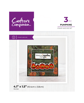 Crafter's Companion Character Embellish Stamp & Die Pumpkins (CC-STD-PUM)