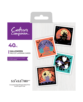 Crafter's Companion Halloween 5.5x5.5 Inch Pre Cut Layering Pad (CC-PCLP-5.5-HAL)