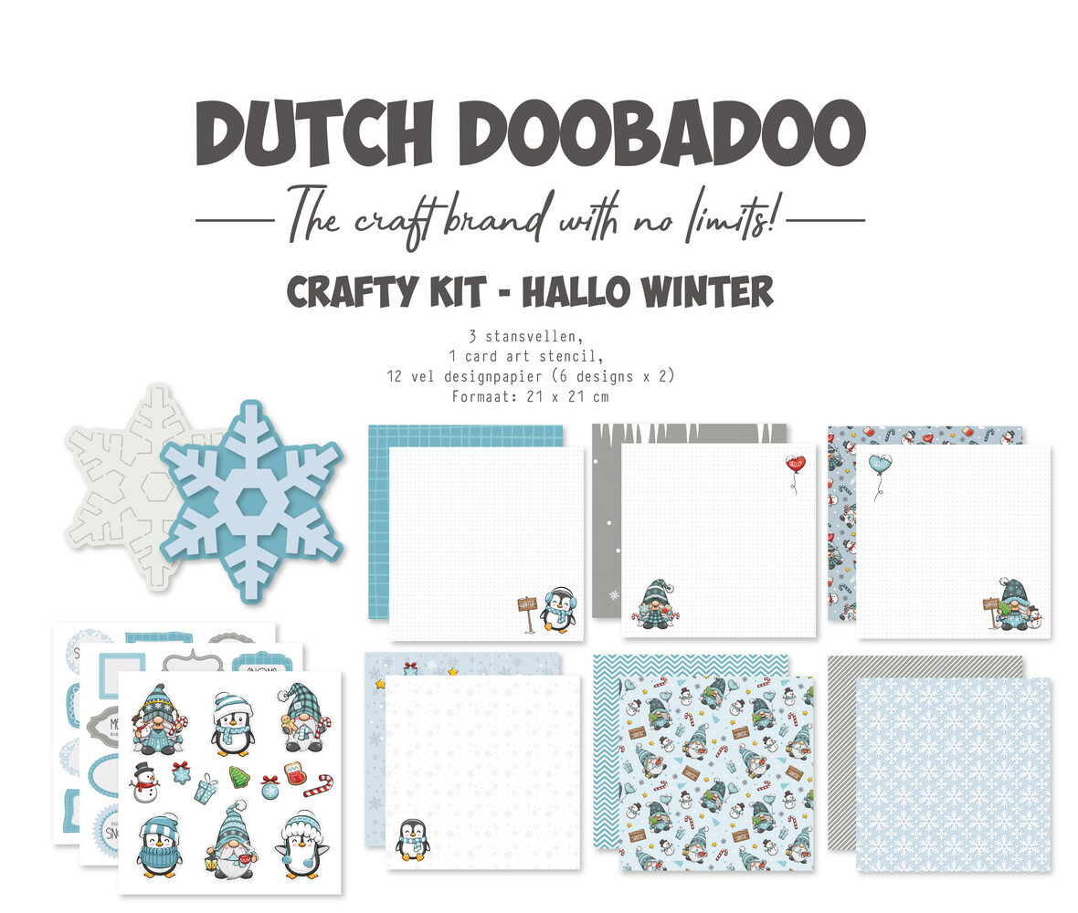 Dutch Doobadoo Crafty Kit Hallo Winter (473.005.070) (OUTLET) Dutch Doobadoo Crafty Kit Hallo Winter (473.005.070) (OUTLET)