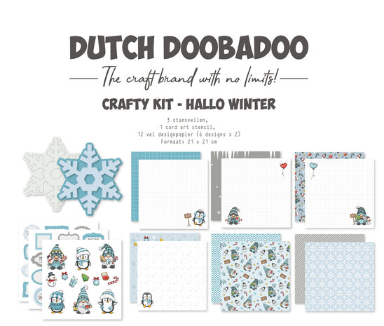 Dutch Doobadoo Crafty Kit Hallo Winter (473.005.070) (OUTLET) Dutch Doobadoo Crafty Kit Hallo Winter (473.005.070) (OUTLET)