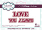 Sue Wilson Craft Dies Love Shadowed Stacked Sentiment (CEDSS063) (OUTLET) Sue Wilson Craft Dies Love Shadowed Stacked Sentiment (CEDSS063) (OUTLET)