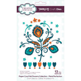 Creative Expressions Cathie Shuttleworth Paper Cuts Craft Dies Folk Flowers Petal Perfection (CEDPC1249) (OUTLET)