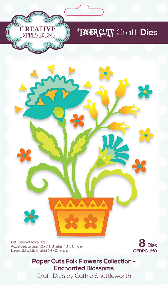 Creative Expressions Cathie Shuttleworth Paper Cuts Craft Dies Folk Flowers Enchanted Blossoms (CEDPC1250) (OUTLET) Creative Expressions Cathie Shuttleworth Paper Cuts Craft Dies Folk Flowers Enchanted Blossoms (CEDPC1250) (OUTLET)