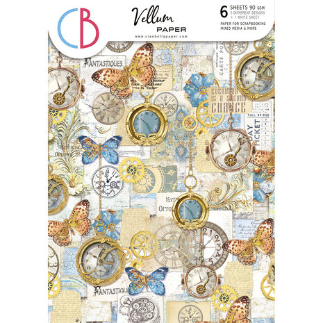 Ciao Bella Esprit de Voyage A4 Vellum Paper Patterns (6pcs) (CBV021) Ciao Bella Esprit de Voyage A4 Vellum Paper Patterns (6pcs) (CBV021)