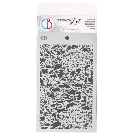 Ciao Bella Esprit de Voyage 5x8 Inch Texture Stencil Oxidized Surface (MS135)